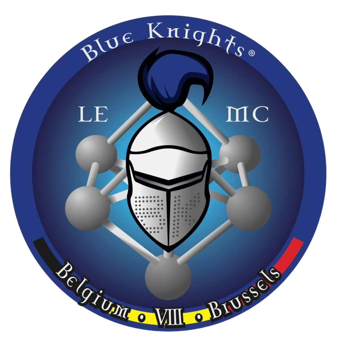 Logo officiel Blue Knights Belgium Chapter VIII